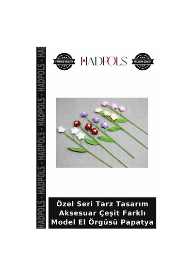 Özel Seri Tarz Tasarım Aksesuar Çeşit Farklı Model El Örgüsü Papatya Çok Renkli