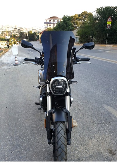 Motocam Voge Acx 525 Ön Cam 2023-2026 Model 58cm Siyah Renkli 4mm
