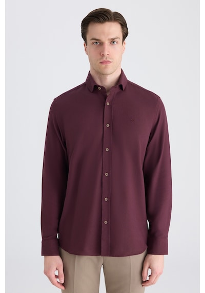 D'S Damat Ds Damat Comfort Bordo Gabardin Gömlek 5hc02kx03327m B01