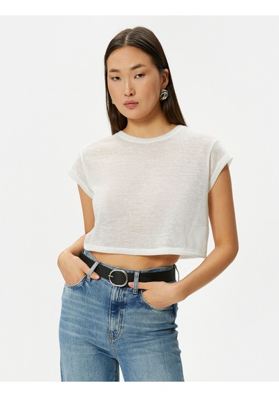 Koton Crop Tişört Kısa Kollu Slim Fit Bisiklet Yaka Beyaz 4sak50020ek 4SAK50020EK000 Beyaz Koton Crop Tişört Kısa Kollu Slim Fit Bisiklet Yaka Beyaz 4sak50020ek 4SAK50020EK000 Beyaz