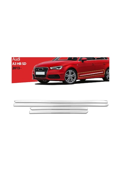 Audi A3 Hactback Krom Kapı Yan Çıtası 2013-2017