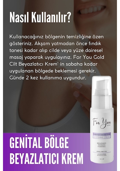 Genital Bölge Kararma Karşıtı Koltuk Altı,diz,dirsek Ve Dış Genital Renk Eşitleyici-beyazlatıcı Krem