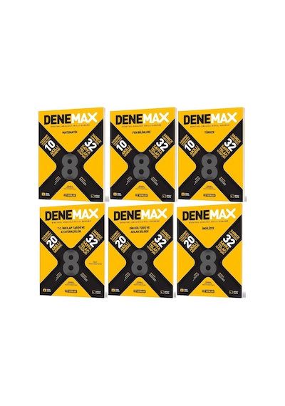 Hız 2026 8. Sınıf Lgs Matematik + Türkçe + Fen + İnkılap + İngilizce + Din Akıllı Deneme Denemax Tam Seti 6 Kitap