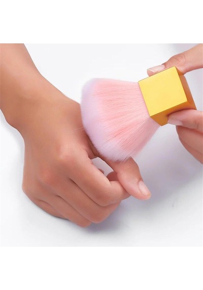 Toz Fırçası Pembe Yumuşak Lüks Seri