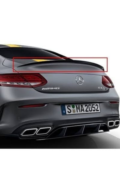 Mercedes W205 Coupe 2016-2022 Amg Style Spoiler Boyasız