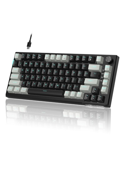 Magegee Sky81 83 Tuş Kablolu Rgb Hot-swap Gasket Gri-siyah Gaming Klavye
