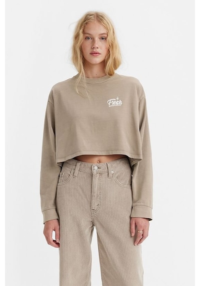 Levi's Kadın Crop Fresh Kahve Sweatshirt - A3525-0005 001