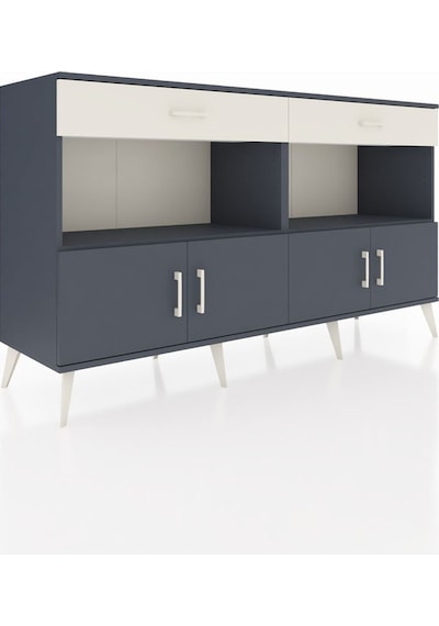 Hyperion Konsol 2 Raflı 2 Çekmeceli 4 Kapaklı 176x44x99 Antrasit- Antrasit-antrasit/aytaşı Hyperion Konsol 2 Raflı 2 Çekmeceli 4 Kapaklı 176x44x99 Antrasit- Antrasit-antrasit/aytaşı