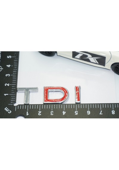 Dk Tuning Tdi Çift Kırmızı Bagaj Krom Abs Yazı Logo Volkswagen İl