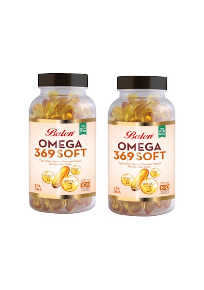 Balen Omega 3-6-9 1380 mg 100 Kapsül x 2 Adet