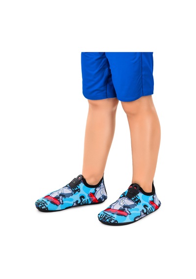 Kiko Kids Surfer Havuz Plaj Erkek Çocuk Deniz Ayakkabısı 7561 Mavi Mavi