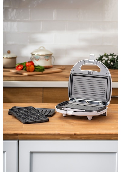 Homend Toastbuster 1319H Waffe&Tost Makinesi (Çıkartılabilir Plakalı)