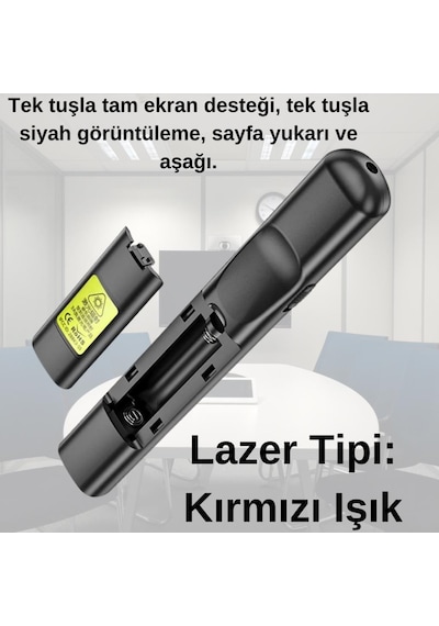 Polham 100 M Mesafeli Pilli Kırmızı Lazerli Sunum Kumandası