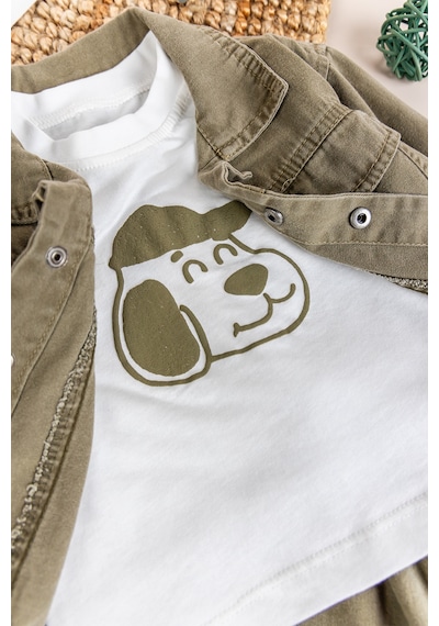 Babymod Şık 3'lü Ceketli Erkek Bebek Çocuk Takım Set Yeşil