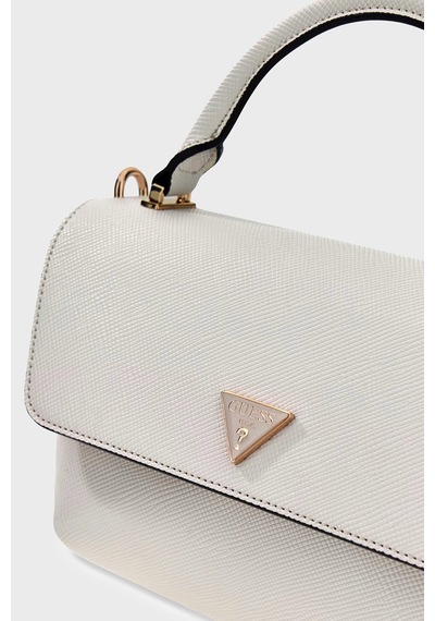 Guess Gilda Logolu Çıkarılabilir Askılı Çanta Hwzg9747200 Bayan Çanta Hwzg97 47200 Off Ekru