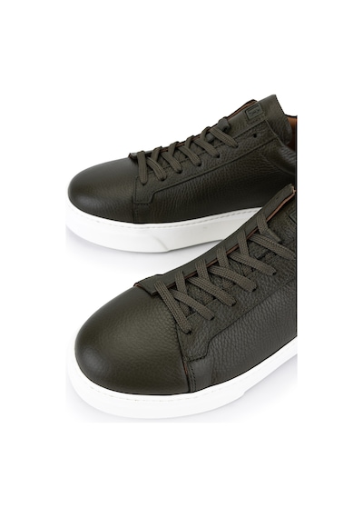 Tamer Tanca Erkek Hakiki Deri Haki Sneakers & Spor Ayakkabı 1212 2501 Erk Ayk Y26 Hakı Fltr