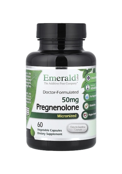 Emerald Laboratories, Pregnenolone, 60 Veg Capsules