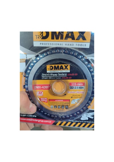Klc 115 Mm 4" Taşlama Makine Uyumlu Zincirli Ahşap Testeresi Kesme Oyma Şekil Verme Testeresi 1 Adet