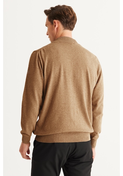 Ac&Co / Altınyıldız Classics Erkek Vizon Standart Fit Normal Kesim Yarım Balıkçı Yaka Pamuklu Triko 4A4921100008VIZS Vizon Ac&Co / Altınyıldız Classics Erkek Vizon Standart Fit Normal Kesim Yarım Balıkçı Yaka Pamuklu Triko 4A4921100008VIZS Vizon