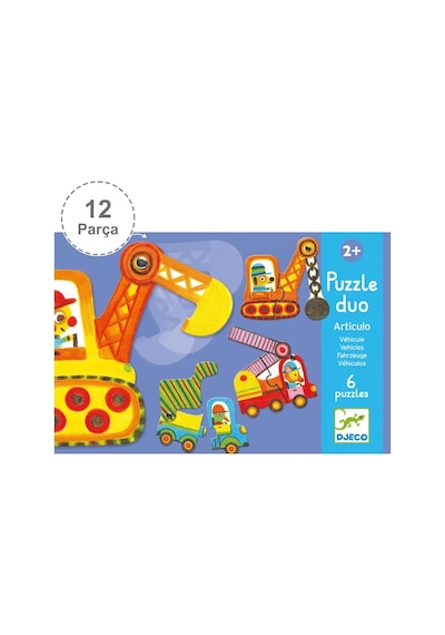 Djeco İkili Puzzle/ Vehicles