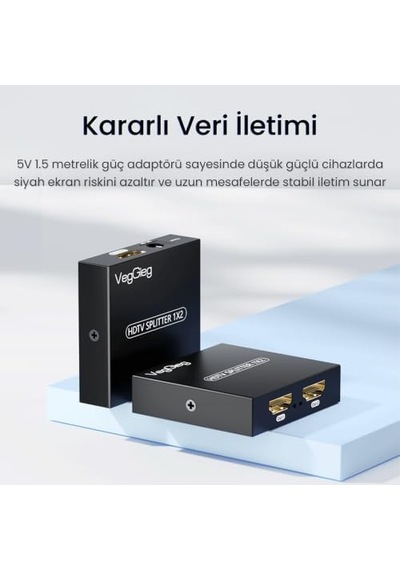 4k 30hz 1 Giriş 2 Çıkış Hdmı Splitter Görüntü Ayırıcı Bölücü Adaptör