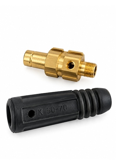 Sekon 50-70 Mm² Su Soğutmalı Tıg Argon Kaynak Kablosu Erkek Bağlantı Soketi M12x1 20.280.110