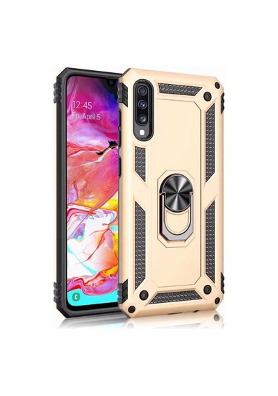 Galaxy A70 Kılıf Zore Vega Kapak Gold