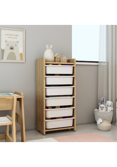 Lino 6 Sepetli Çok Amaçlı Oyuncak ve Düzenleme Dolabı Safir Meşe Mdf Açık Kahverengi Lino 6 Sepetli Çok Amaçlı Oyuncak ve Düzenleme Dolabı Safir Meşe Mdf Açık Kahverengi
