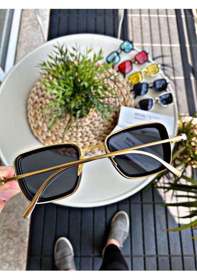Royal Eyewear Ex657 Gold Black Unisex Güneş Gözlüğü