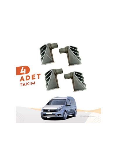 Caddy 2004-2014 Bagaj Pandizot Klipsi Takim 2K0863533 - 2K0863534 510953659