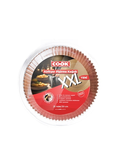 Cook Airfryer Pişirme Kağıdı Xxl 25 Adet