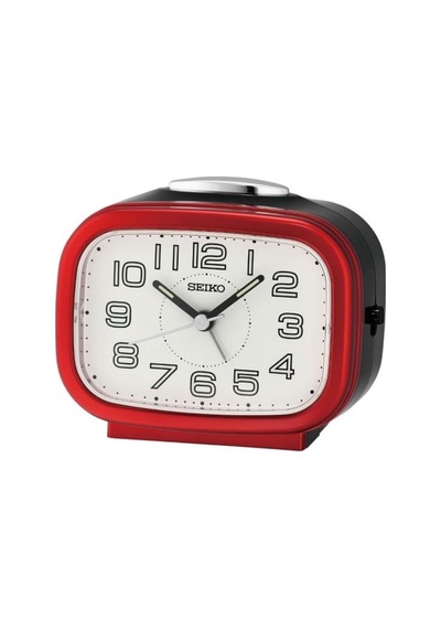 Seiko Qhk060r Sessiz Saniyeli Aydınlatmalı Bell Sesli Alarm 5 Dk Ertelemeli Masa Saati Çok Renkli