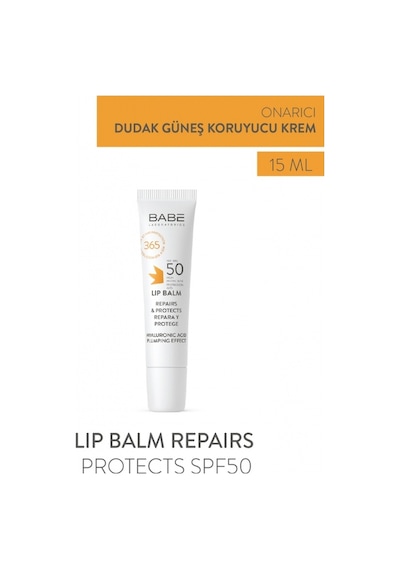 Babe Lip Balm Repairs Protects SPF50 15ml- Güneş Korumalı Dudak Balsamı