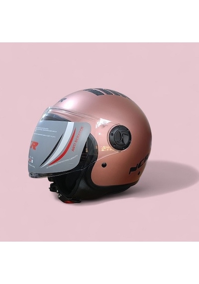 Ncr 230 Ece 22/06 Belgeli Çenesiz Kask Rose