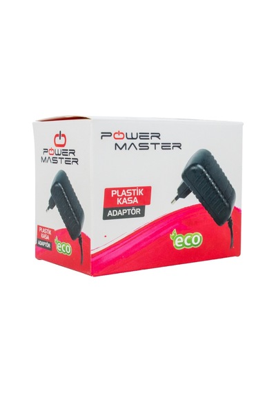 Powermaster Pm-620 18 Volt 1 Amper Plastik Kasa Priz Tipi Adaptör 3.5 1.35 Uç 1 Adet