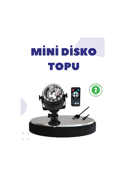 Ses Duyarlı Mini Disko Küre Lamba