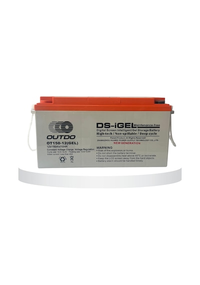 Outdo Solar Jel Akü 150 Ah 12v Dijital Ekranlı Akıllı Solar Akü