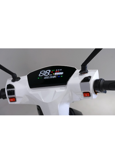 Skyjet Ecolıne Elektrikli Moped Beyaz