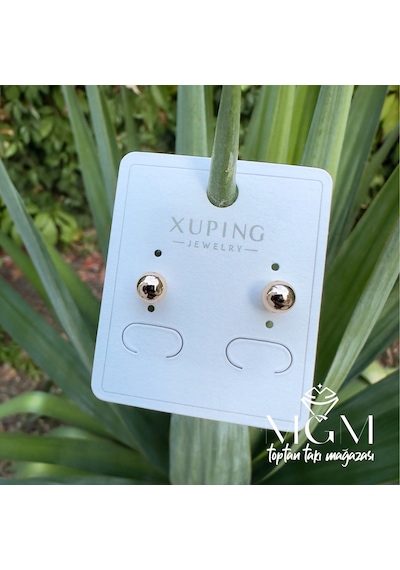 Xuping Taşsız Top Küpe Çok renkli