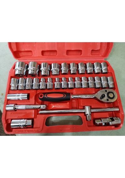 Profesyonel Büyük Lokma Takımı 32 Parça 1\2 32mm'e Kadar Full Crv