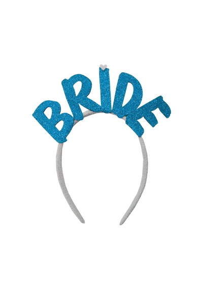 Bride Tüllü Taç - Mavi