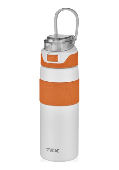 Tkk 600 Ml Beyaz Paslanmaz Çelik Kamp Termosu - Çelik Matara - Çocuk Ve Yetişkin