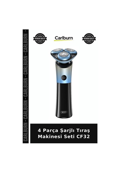 4 Parça Şarjlı Tıraş Makinesi Seti Cf32 Usb Cihaz Banyo Ürünü Yüz Tıraşı