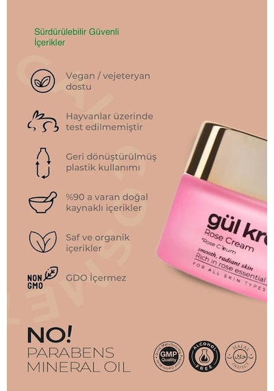 Greenlabel Gül Yağı Özlü Krem 30 ML