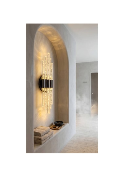 Bhbackhome Aura Medium 39 Cm Modern Tasarım Led Aplik - Duvar Lambası - Gümüş - Günışığı Gümüş Günışığı Led