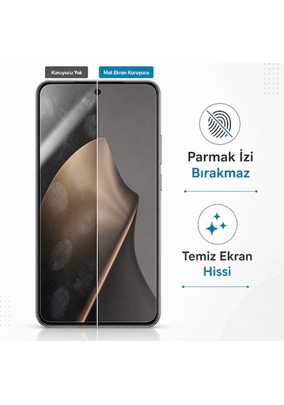 Xiaomi 15t Pro Mat Ekran Koruyucu Parmak İzi Bırakmaz