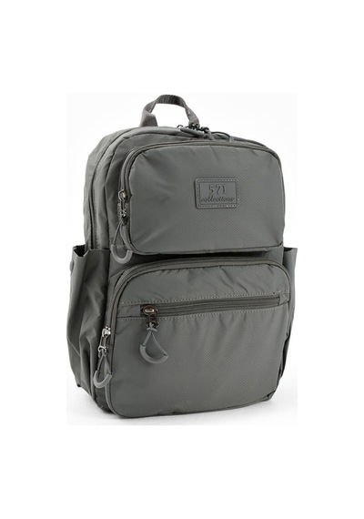 Baginn Unisex Sırt Çantası Paraşüt Kumaş Hafif Çok Cepli Yağmur İtici Kumaş 34 24 Cm 571 Collection Gri