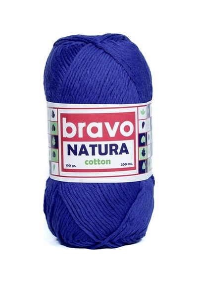 Natura %100 Koton İplik 100 Gram 200 Metre Renk Kodu:601 Saks Mavi