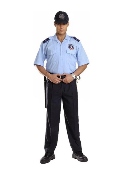 Erkek Gabardin Güvenlik Pantolonu Klasik Model Doruk Flato Cepli Görevlisi Pantolon Siyah