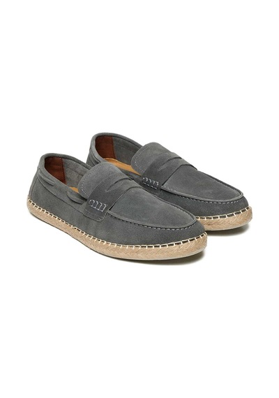 Bestello Bağcıksız Eva Taban Loafer 028-7020 Erkek Ayakkabı Grı Suet